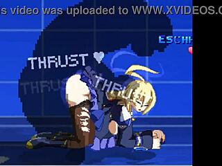 Mugen Brian在动漫游戏中与Es战斗