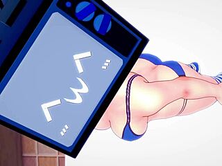 TV Woman Strips Bikini