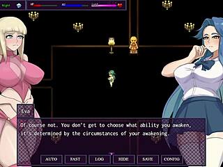 Horny Slut Exposes Big Tits in Class, Defeats Boss in Hentai Game