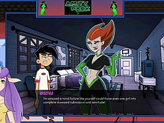 Danny Phantom Talks To Spectra In Amity Park