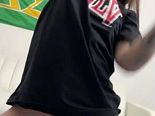 College Girl Sucks Frat Boys' Cocks