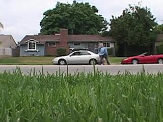 blonde babe in bdsm anal scene swallows cum with heels