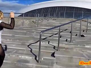 Public flashing in Sochi Olympic park in 2014