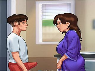 Hot and steamy animated teen porn with big boobs and a big dick