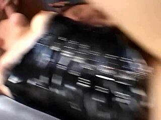 blonde takes cum in mouth after anal pounding