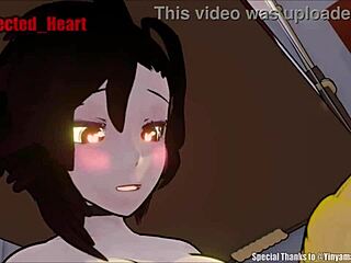 Yang gives a deep blow job to Ruby's reaming hole