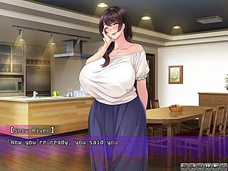 Asian housewife's hidden video shocks in hentai game part 2