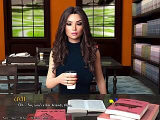 A brainy beauty meets a well-endowed stud in the library in this animated porn video
