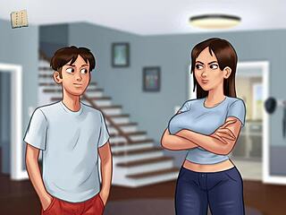 The erotic walkthrough of the visual novel Summertime Saga Chapter 50