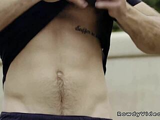 muscle gay anal fucks former boyfriend with a big cock in reality