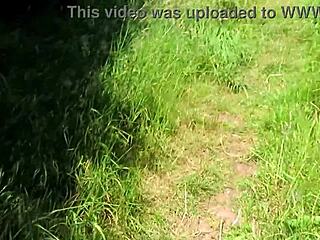 Real homemade video of wife's daring sex with fuck buddy outdoors