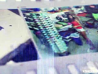 Does Emma Hix's pussy bounce on the LP officer in shop?