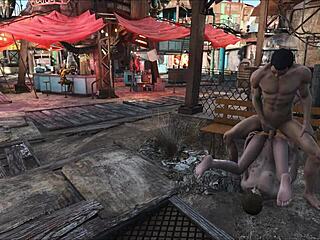 Public porn in the world of Fallout 4: Diamond City