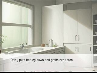 厨房里的大鸡巴大腿夹击