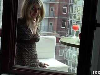 Young Blonde Teen Strips Naked for First Camera Show