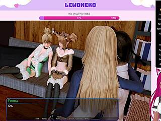 Lewdneko’s Huge Tits Moan in Outdoor Harem Hotel Play