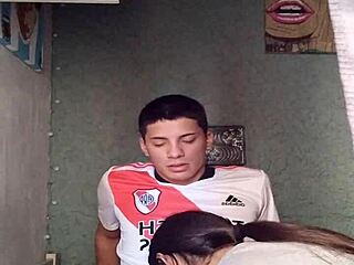 Latina soccer player gets masturbated and swallows big monster cock in intriguing blowjob.