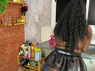 Why does the domestic maid fuck her boss for a raise? She removes the condom to feel his thick cock in her wet pussy, begging for cum!