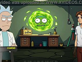 Portal Porn Demoniums Parody Hentai Game Ep 1 Mortys Sister Squirts In Shower