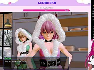 Lewdneko’s Huge Tits Moan in Outdoor Harem Hotel Play