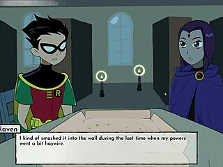 Raven goes on a date in the 18 Titans game, exploring anime-style interactions