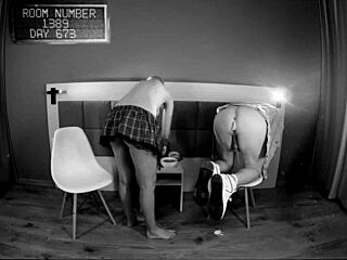 Amateur kinky action in a secret experiment
