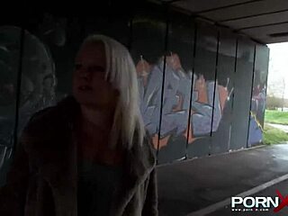 british petite babe flashes perky tits and pisses in public reality scene