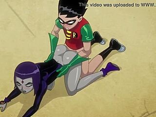 Starfire and Raven’s hot scenes in a special tribute video