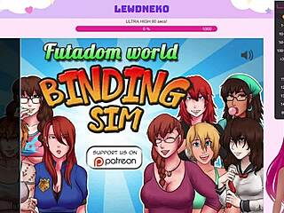 Vtuber Lewdneko’s erotic journey in Futadomworld starts here
