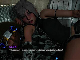 Beautiful anime babe gets naughty in Eternum 208 game