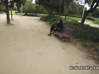 Public outdoor hardcore POV sex with a big cock lover