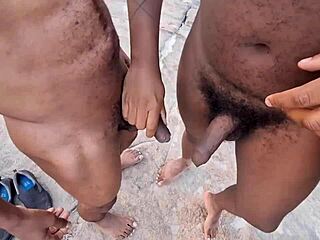 Group fun on the Carioca beach with friends