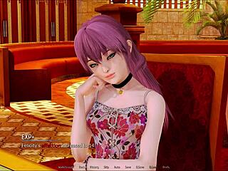 Visual novel and anime-based hotel management game with multiple women