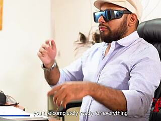 Morena venezolana passes casting for porn actress