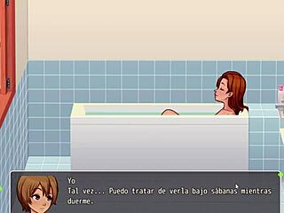 本子游戏：在浴室偷窥揭示乡村生活中的大资产