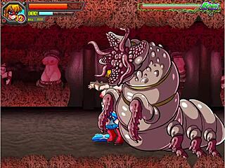 Beautiful anime-style 3D game with hot blowbang and creampie scenes