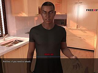 Alex shakes hard dick watching landlady's nude yoga poses