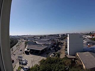 Watch Sarada naked in the hotel window overlooking the airport