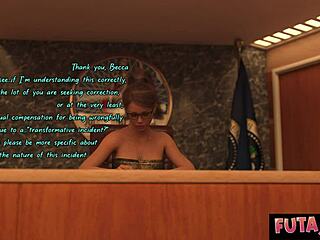 Futa3dx Courthouse Drama Explodes into Juicy Futa Threesome