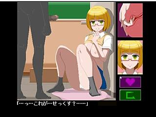 Hentai game featuring big-boobed MILF and schoolgirl action