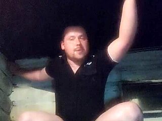 Damn! Full rough fuck of policeman’s anal with vodka bottle!