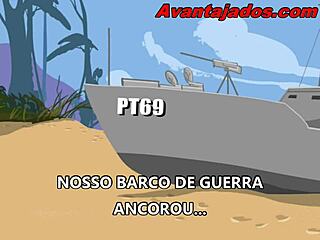 Brazilian Gay Military Action in Animated Porn