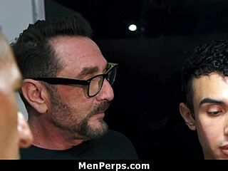 Gay police officer seduces shoplifters in hardcore threesome