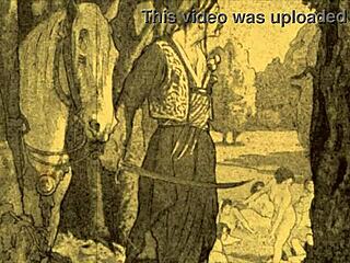 vintage erotic cartoon with steamy details