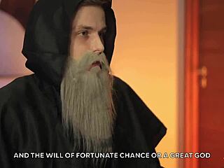 Big tits cosplay babe gets a D&D style fuckfest