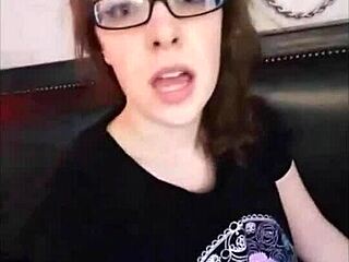 Cute Nerd Masturbates In Panties Sexting