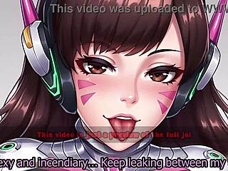 D.Va's Edging Game With Femdom Submissive