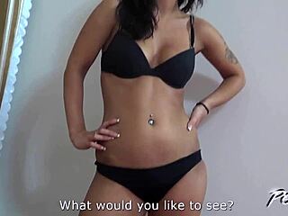 Skinny blonde Povbitch hates cum in mouth while sucking
