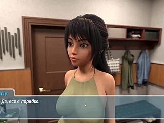 Happy summer-themed anime porn game with big tits and feet fetish content