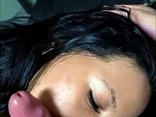 beautiful 18-year-old tiktoker begs for choking and deepthroat submission